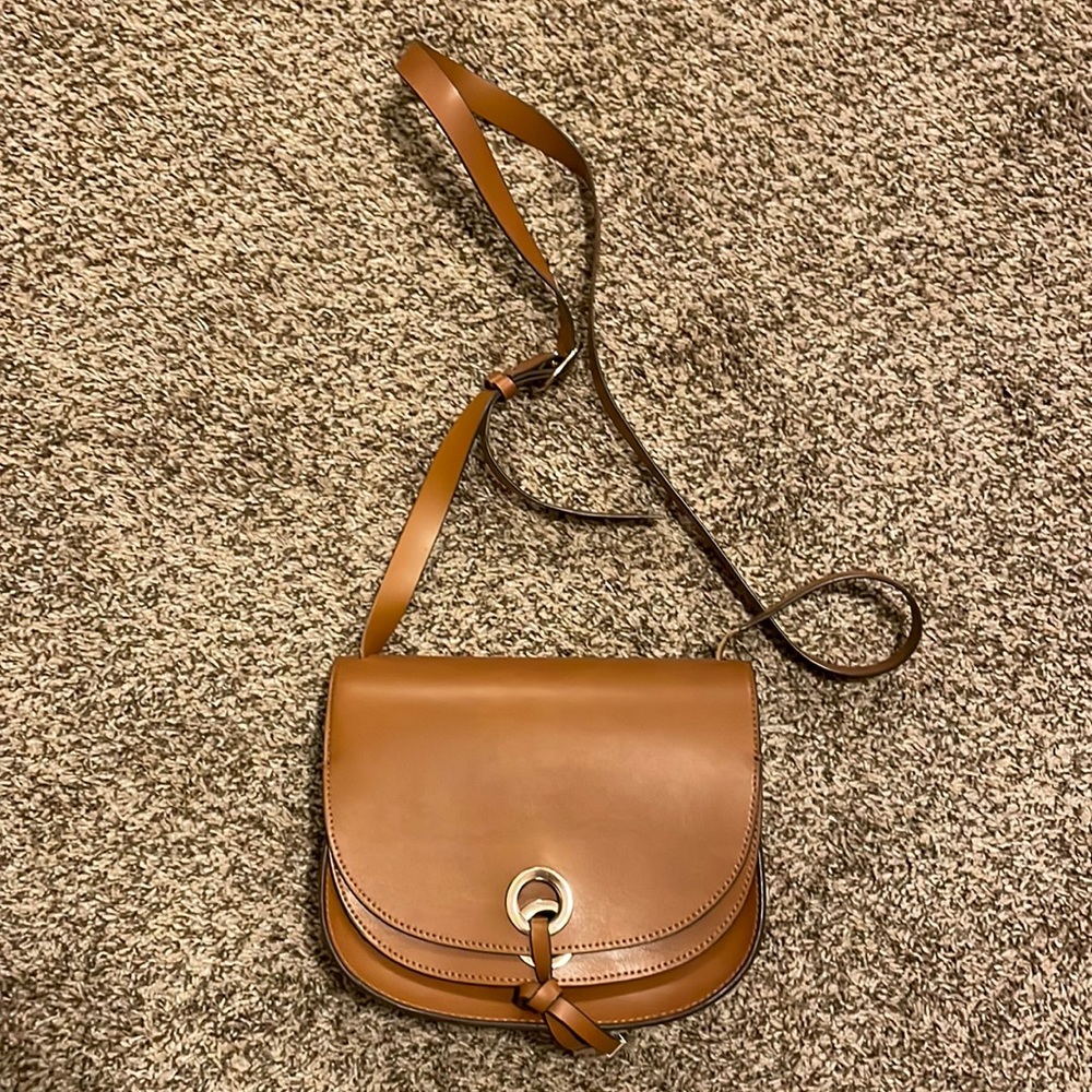 Zara camel / tan / brow faux leather bag